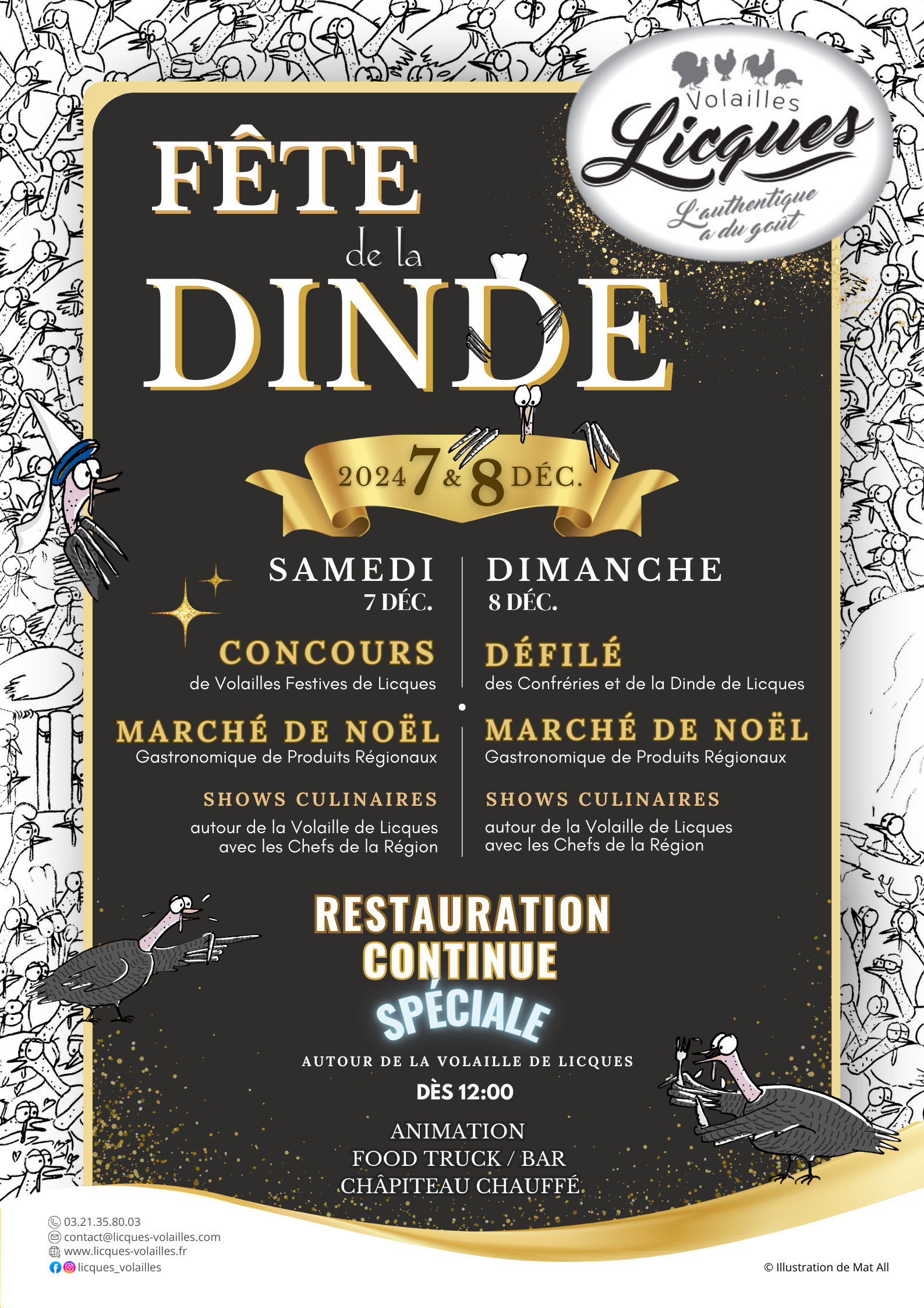 affiche fete dinde licques 2024